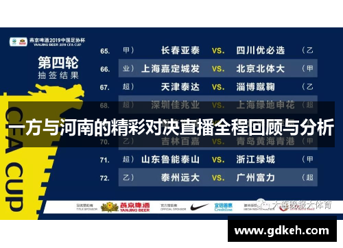 一方与河南的精彩对决直播全程回顾与分析